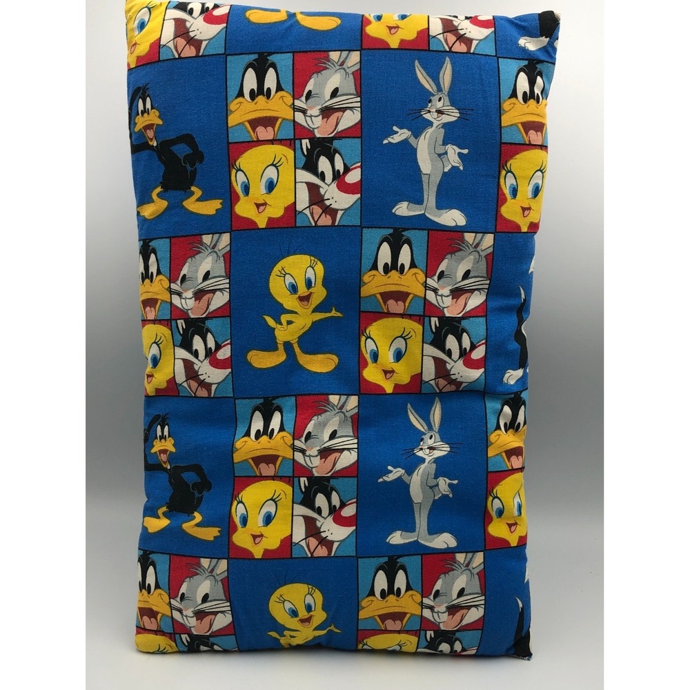 Looney Toon Characters. Multi-Colored Handmade Pillow 15x9x2
